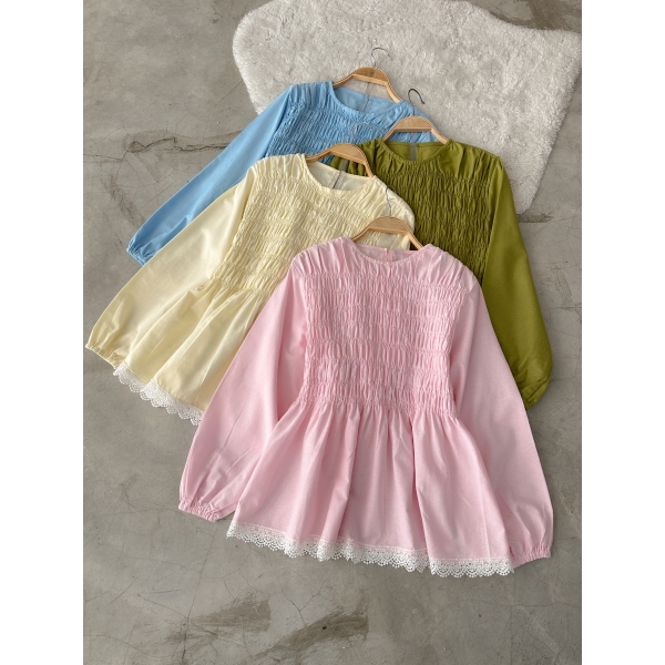 Becca Pleated Top